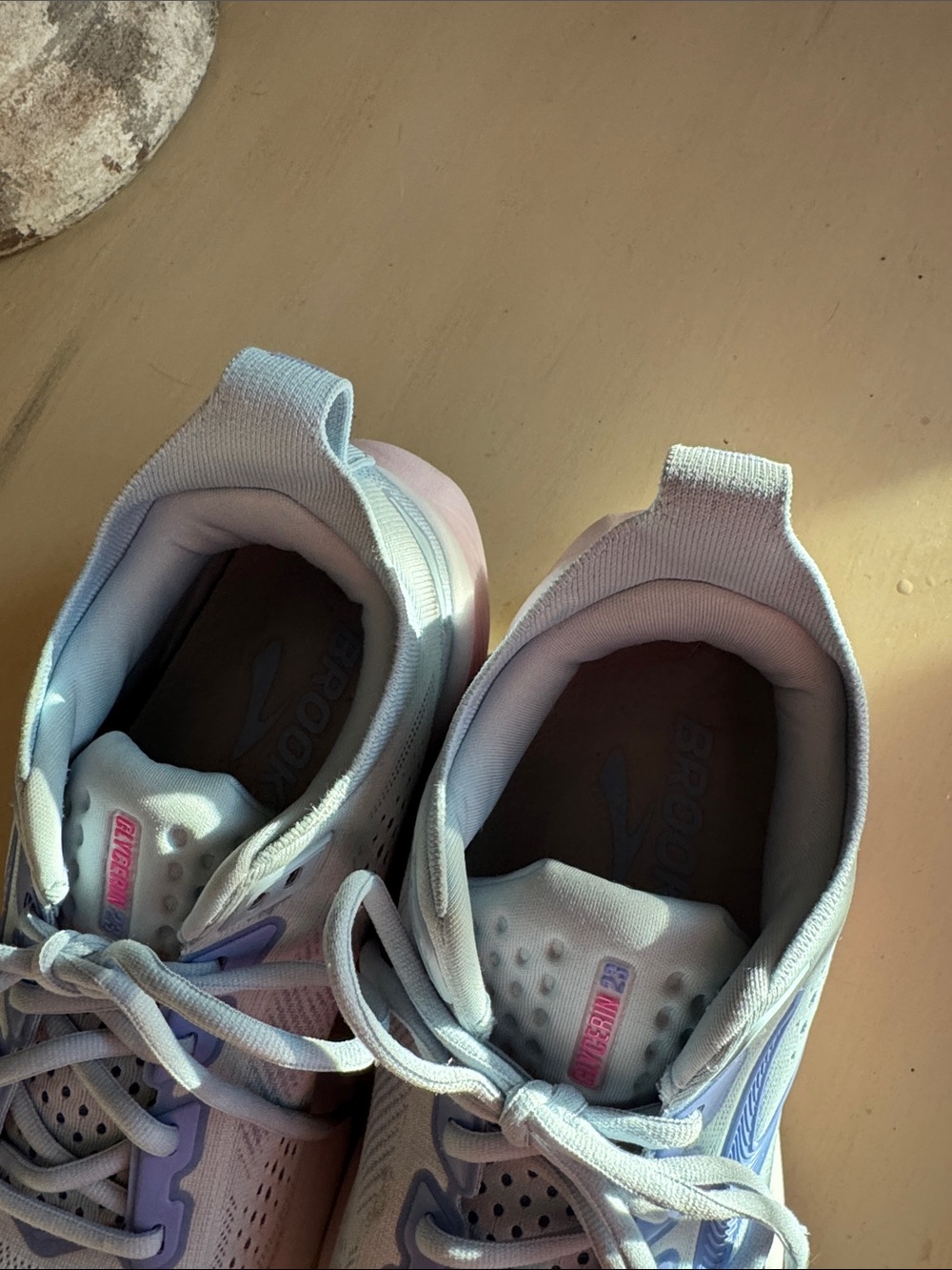 Brooks Women's Pale Blue Running Shoes with Lilac Details - Picture 9 of 10